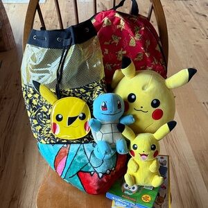 Pokemon Red and Yellow Kids Accessories Bags